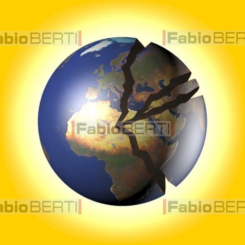 creación de grietas en el mundo