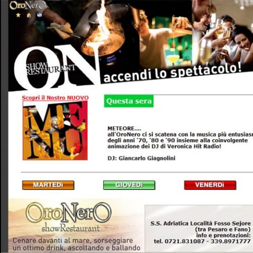 Restaurant-spectacle Oronero